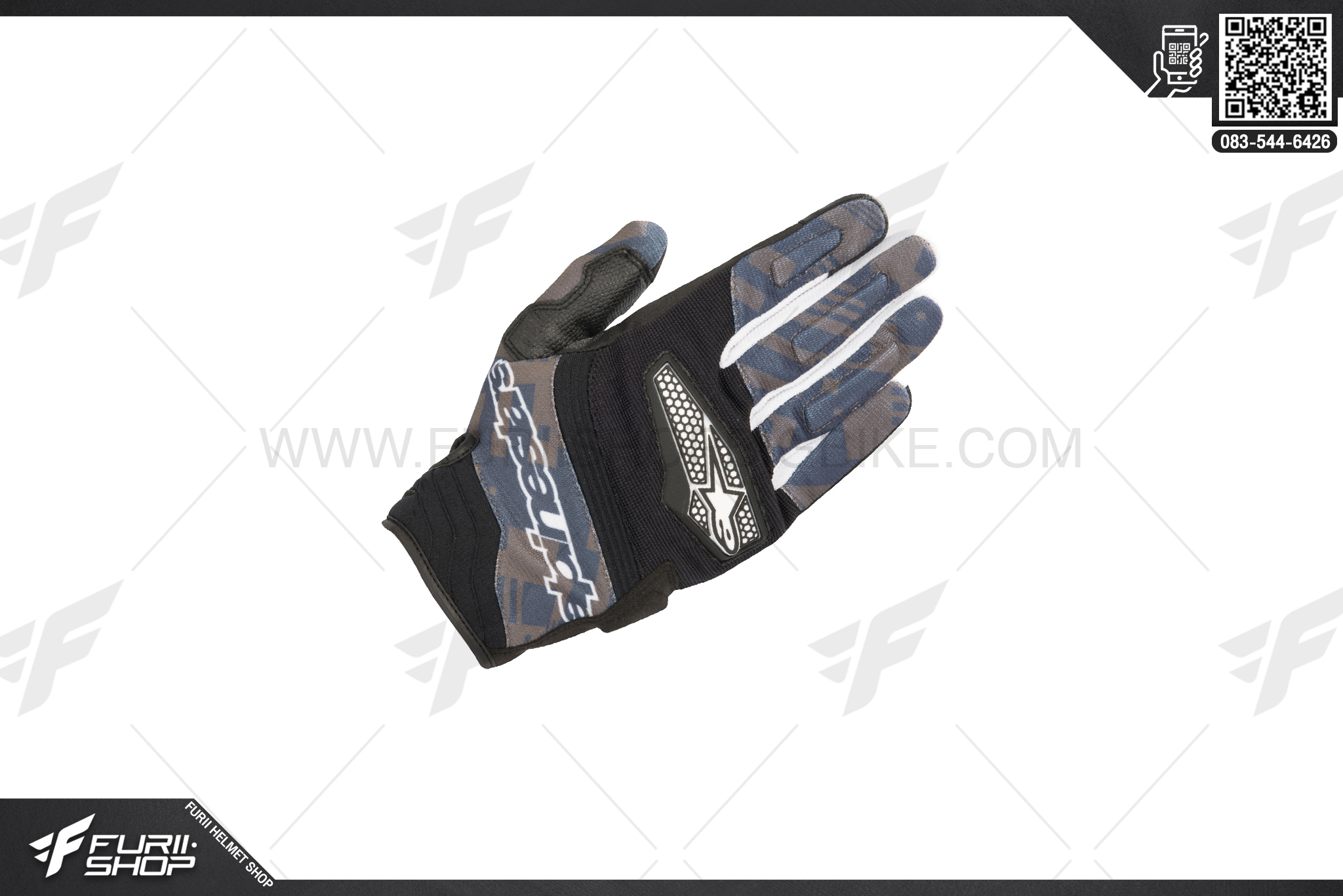 ถุงมือ ALPINESTARS SPATAN300 Shaco navy