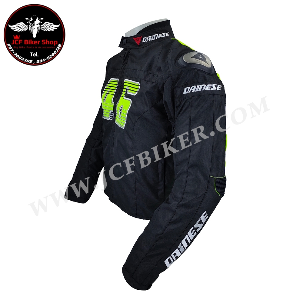 เสื้อการ์ด เสื้อการ์ดมอเตอร์ไซค์ Dainese 46 ผ้าคอร์ดูร่าไหล่ไทเทเนียม มีInnerซับในถอดได้ มีการ์ด 5 จุด