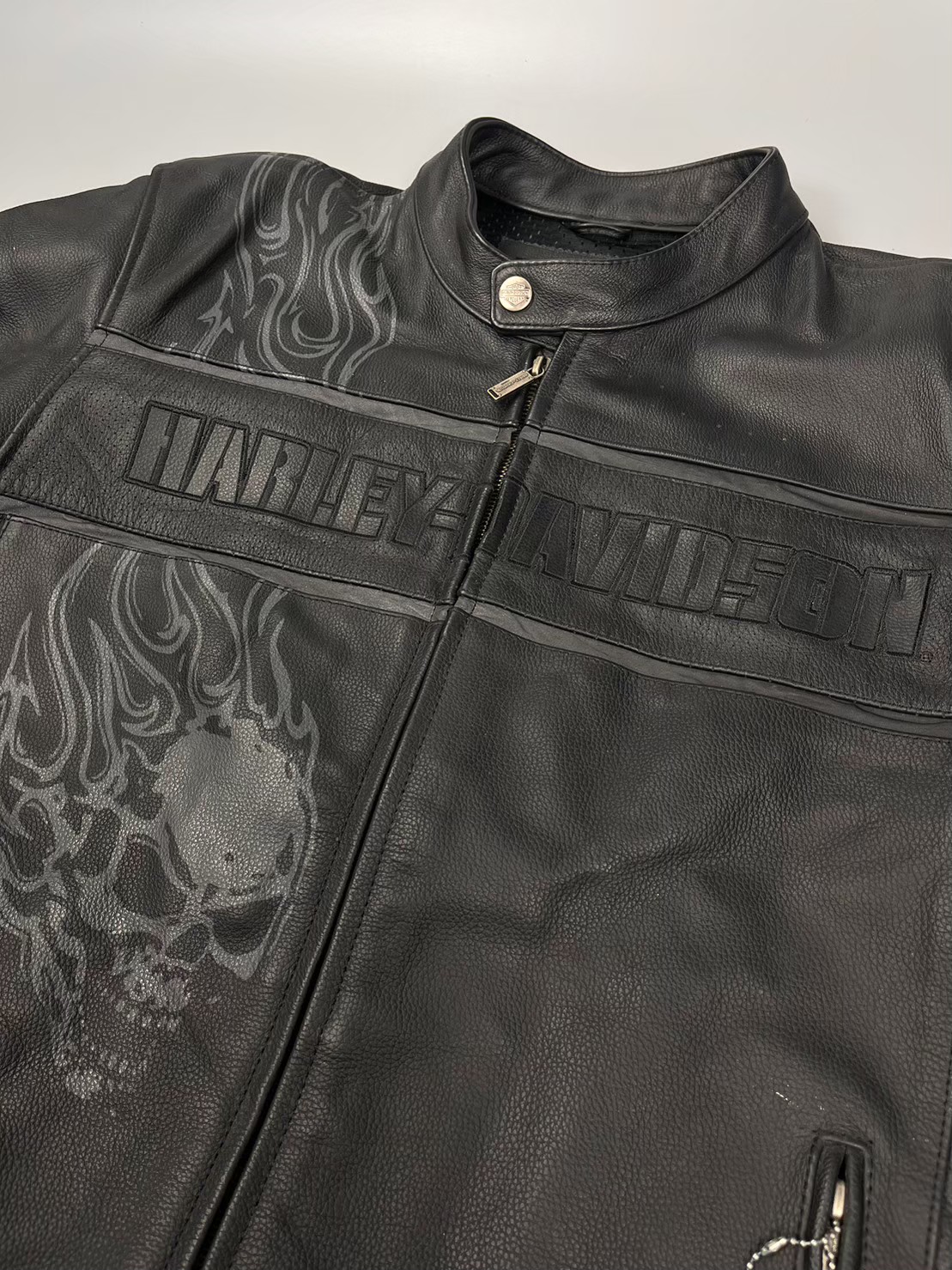 H-D Riaing Cowhide Gear Lather 97073- 11VM