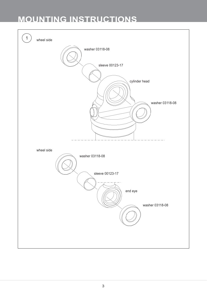 โช๊คหลังแต่ง Ohlins HD159 For Harley-Davidson FL Touring (Road King, Street Glide, Electra Glide etc) ปี 1995-2020