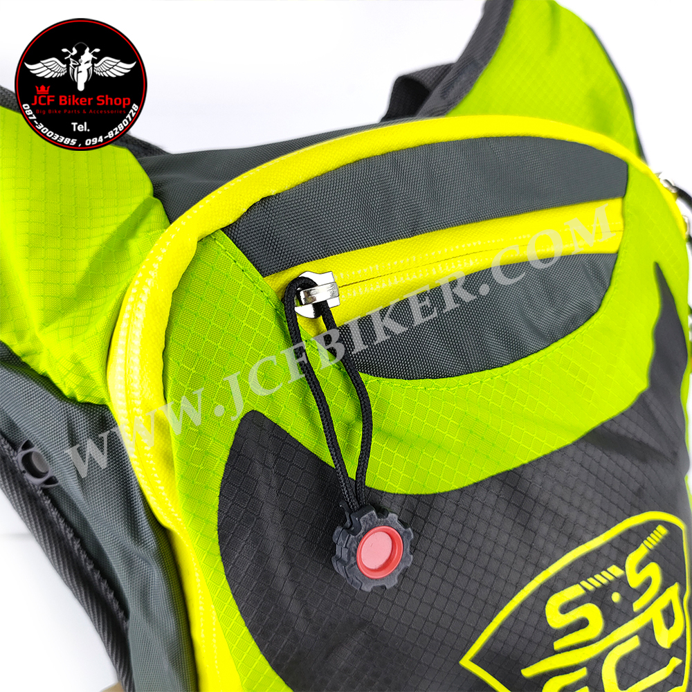 กระเป๋าเป้น้ำสะพายหลัง เป้น้ำ SSPEC สำหรับใส่ขับรถมอเตอร์ไซค์และกิจกรรมกลางแจ้งมากมายพร้อมถุงน้ำความจุ2ลิตร สีเขียว