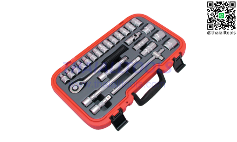 ชุดบ๊อกซ์ METRIC SOCKET SET 25PC 1/2" SQ DR KENNEDY