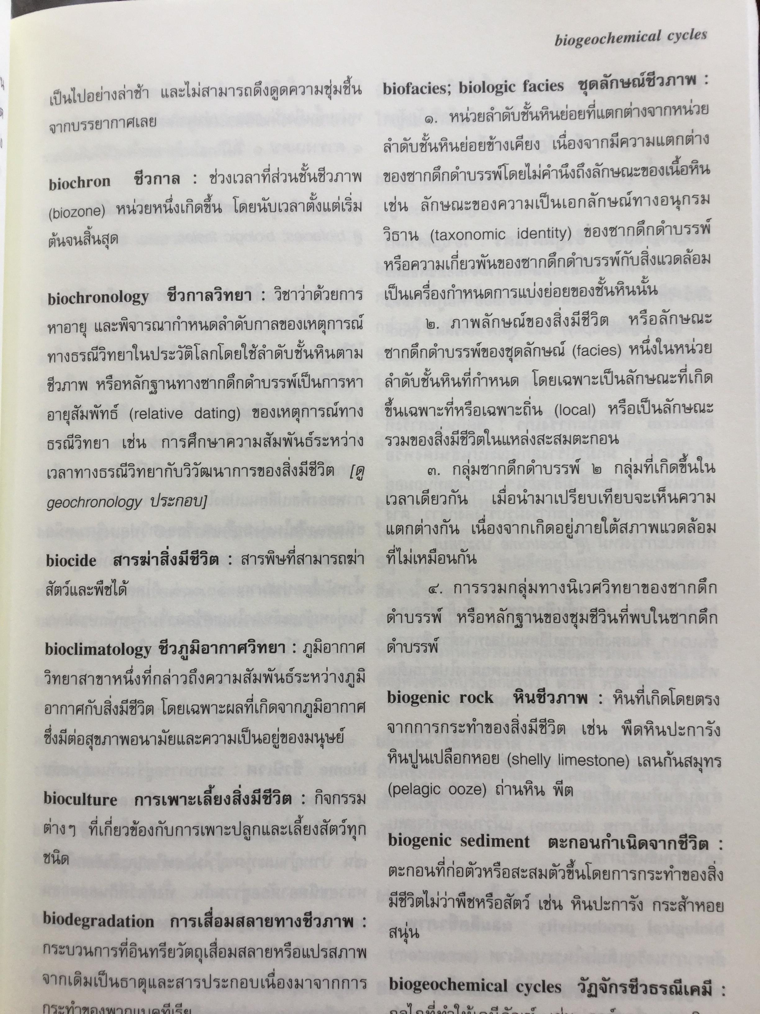 พจนานุกรม ศัพท์ภูมิศาสตร์. ฉบับราชบัณฑิตยสถาน. พิมพ์ครั้งที่ 4 (แก้ไขเพิ่มเติม) 9,500 กรัม