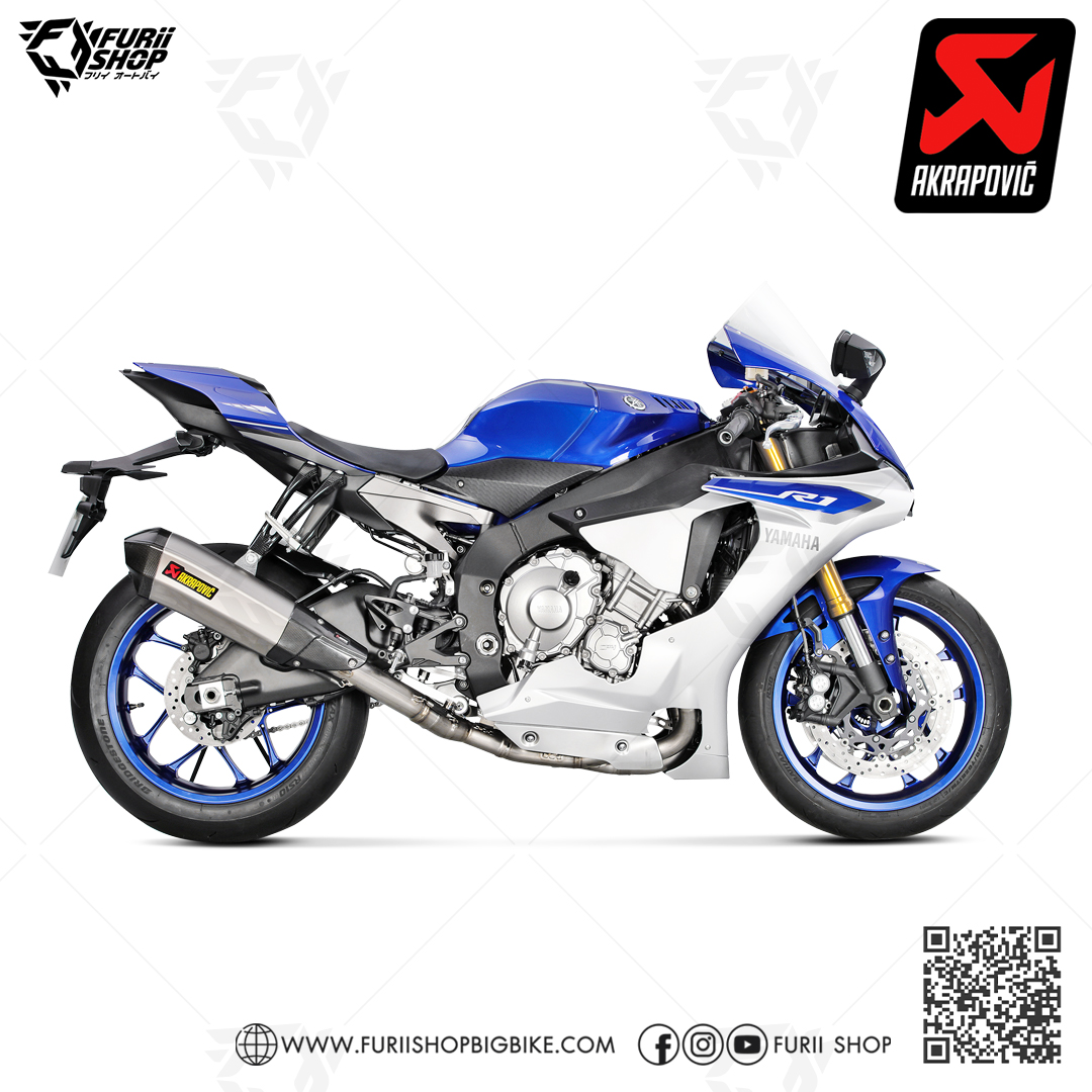 ท่อแต่ง Akrapovic Slip on H2 Titanium : for Yamaha YZF R1/R1M 2020-2023