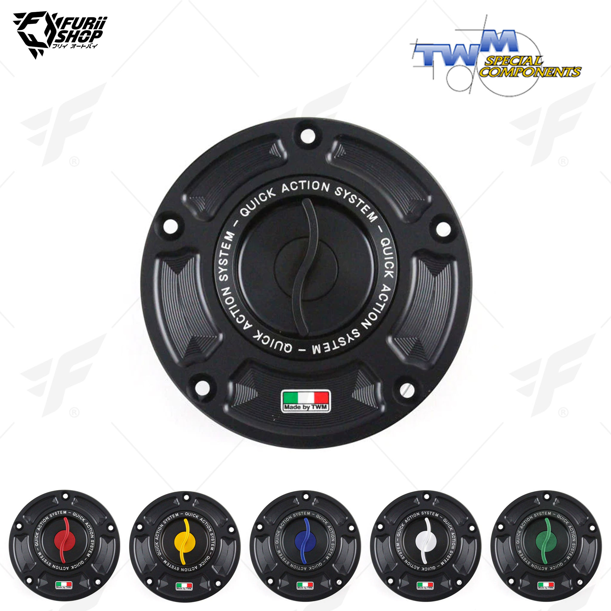 ฝาถังน้ำมัน Aluminium Fuel Cap TWM TTPR.01 : for Triumph DAYTONA 675/SPEED TRIPLE/STREET TRIPLE/TIGER – All Models