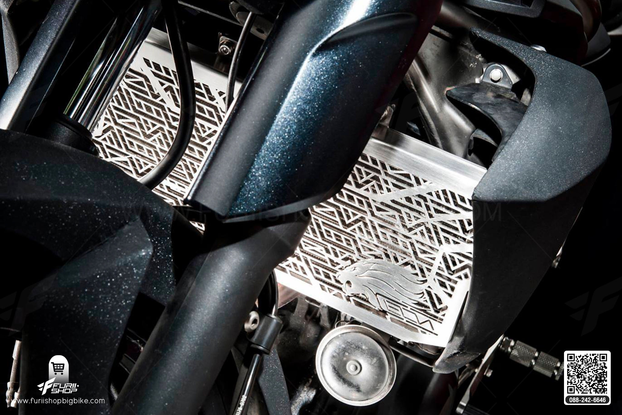 การ์ดหม้อน้ำ Leon For Kawasaki ER6N, ER6F, NINJA650