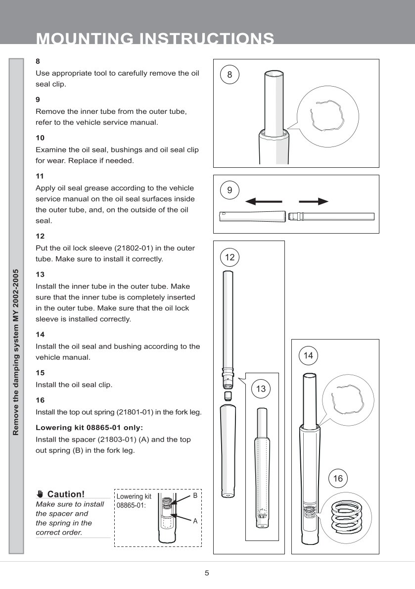 สปริงโช้คหน้า Ohlins FKC101 For Harley-Davidson Ultra Classic 1997-2013