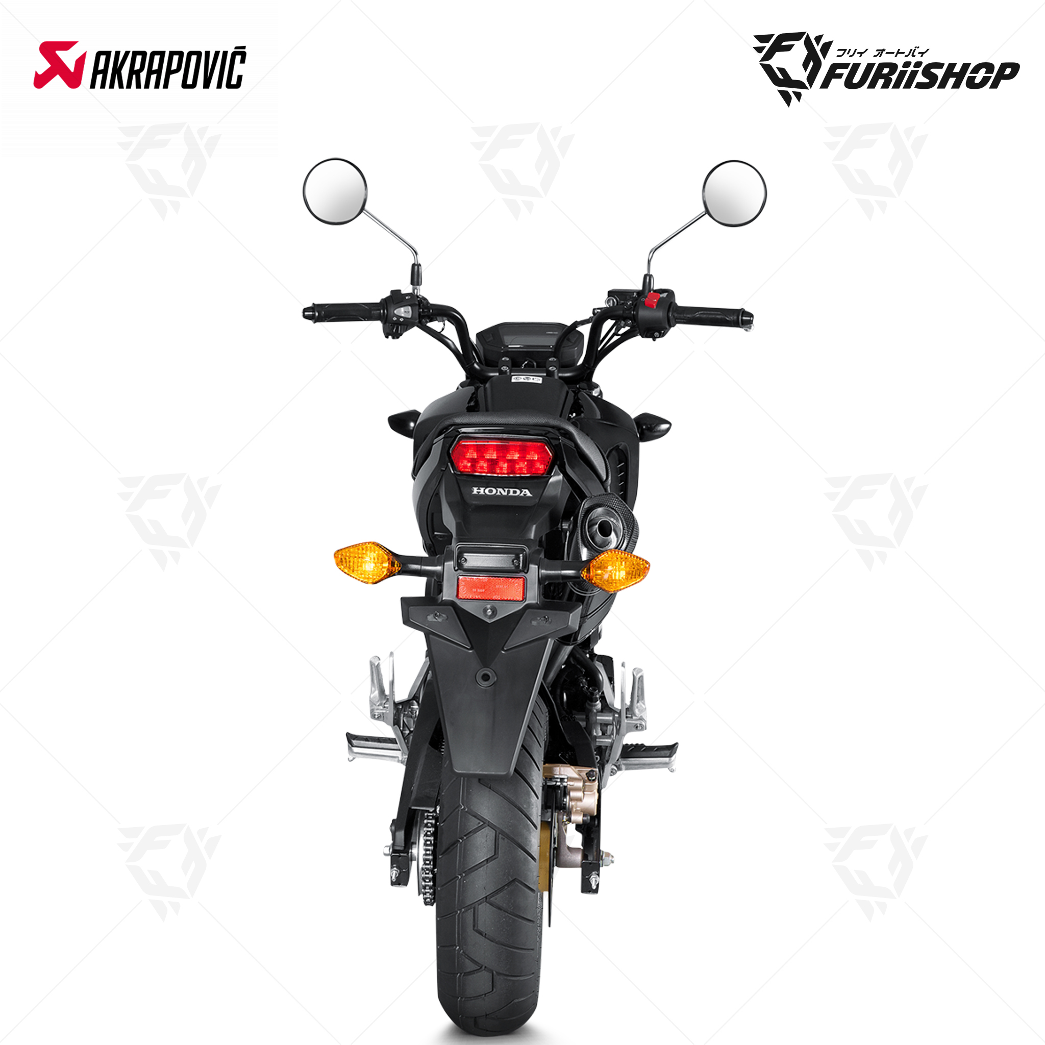 ท่อแต่ง Akrapovic - Slip On Carbon : for Honda MSX125/grom 2017-2020