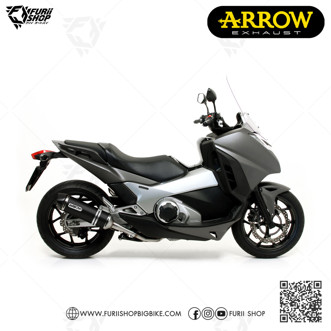 ท่อมอเตอร์ไซค์ ARROW SLIP-ON DARK-CARBON FOR HONDA NC750 ท่อแต่ง ท่อสูตร ท่อบิ๊กไบค์ ท่อBigbike ท่อไอเสีย