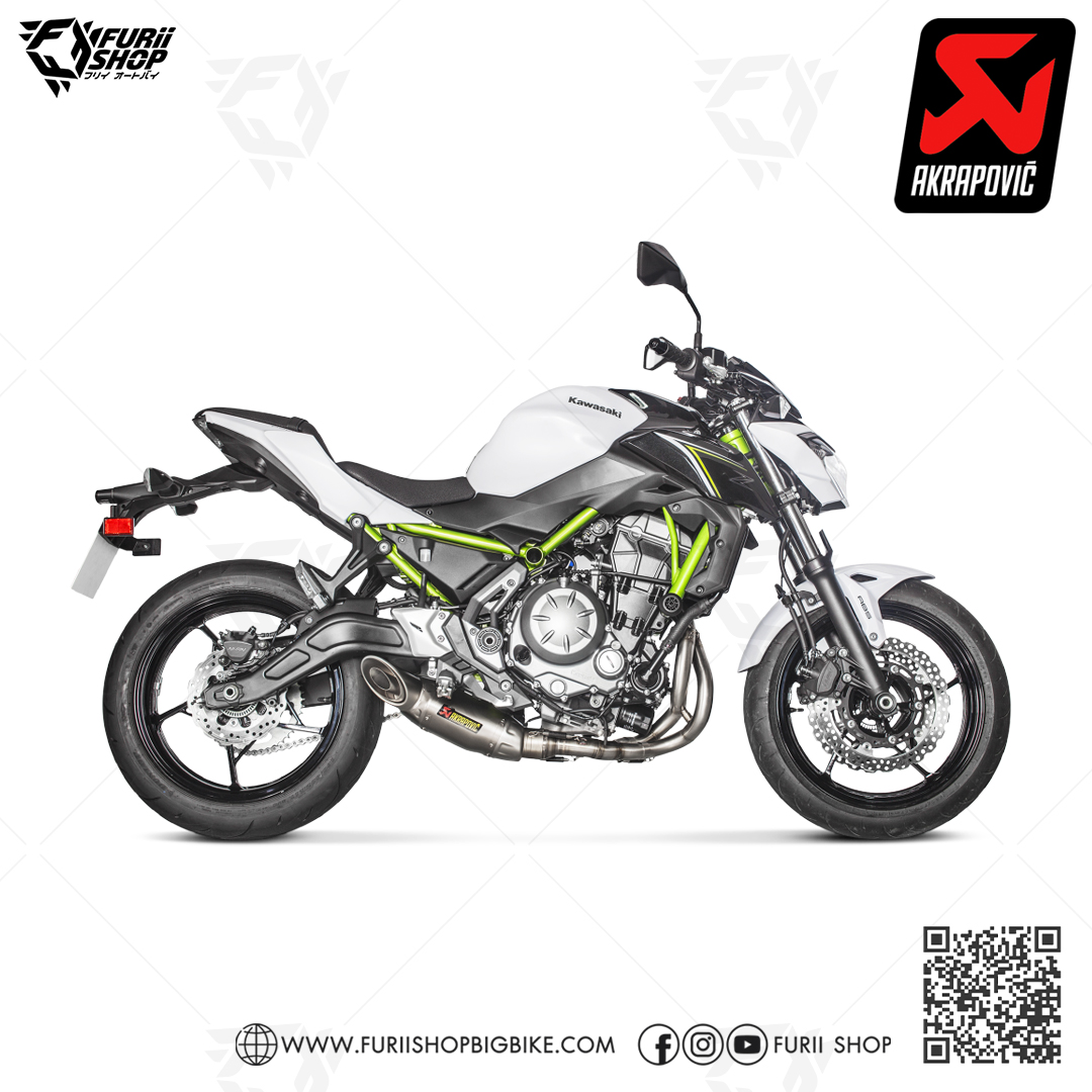 ท่อแต่ง Akrapovic Titanium : for Kawasaki Z650 2017-2019/ Ninja650 2017-2019