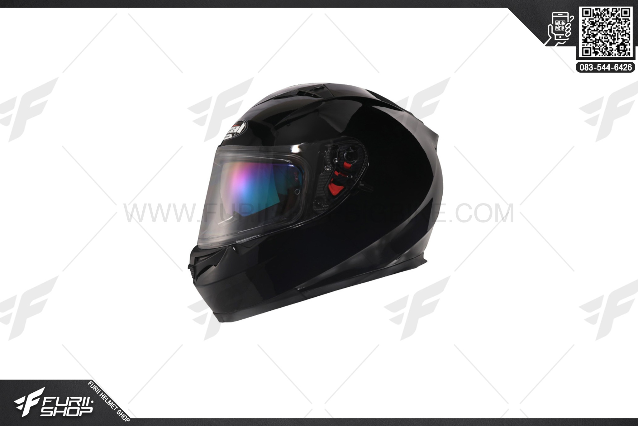 หมวกกันน็อค Real T-Hawk พื้น ดำเงา