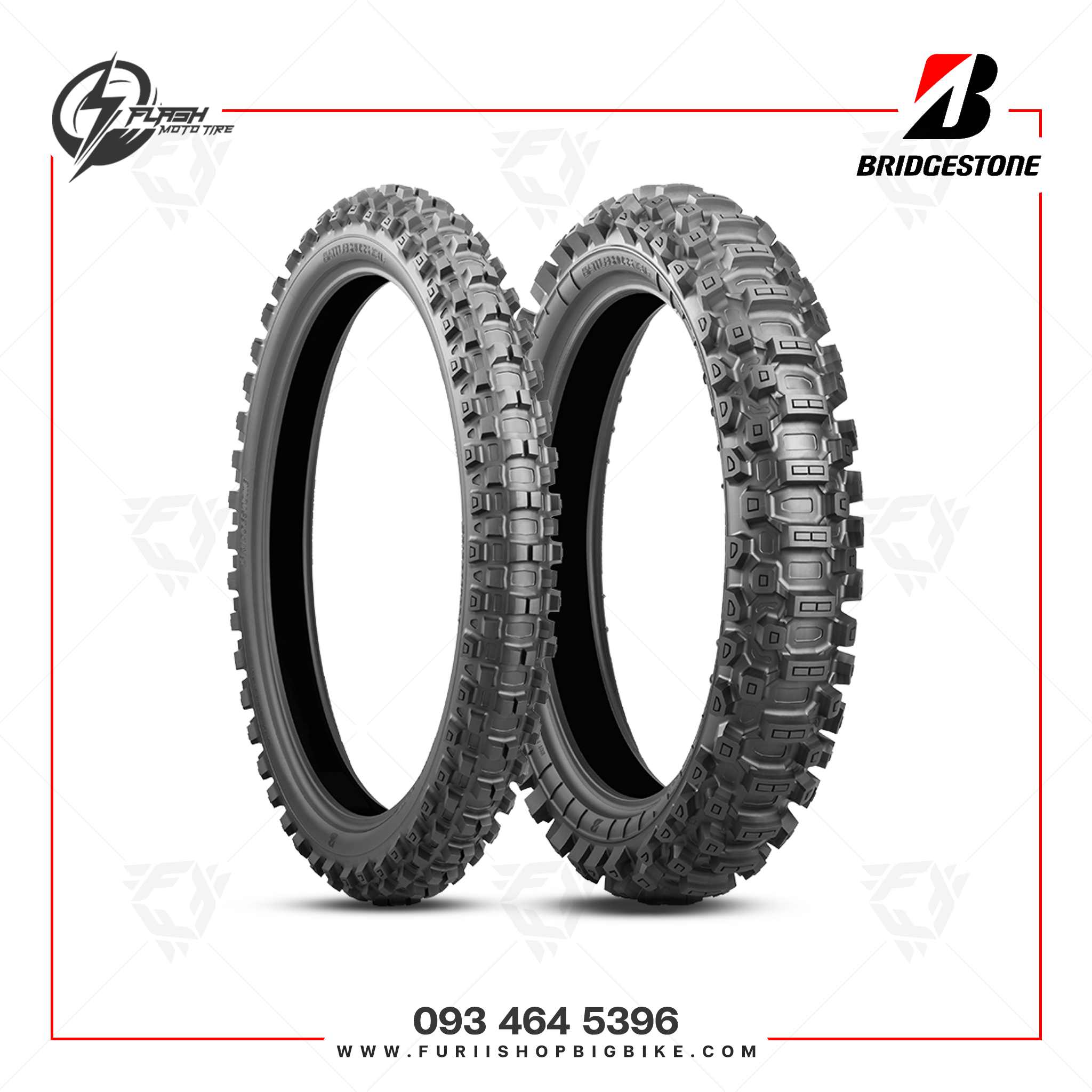 ยางมอเตอร์ไซค์ Bridgestone BattleCross X31 : F 90/100-21 + R 100/110-18
