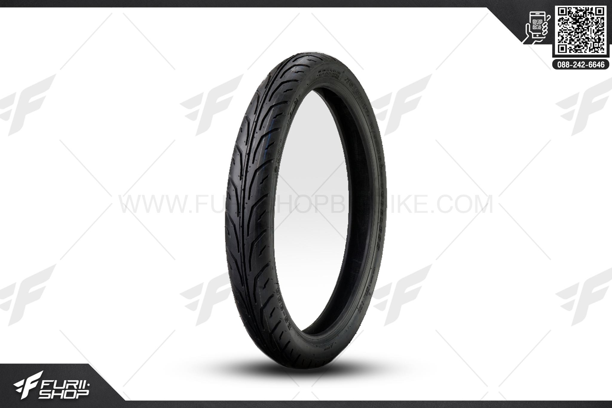ยางมอเตอร์ไซค์ ND RUBBER Owen 50/90-17 38P F TT ยางบิ๊กไบท์ ยางBigbike Mototire