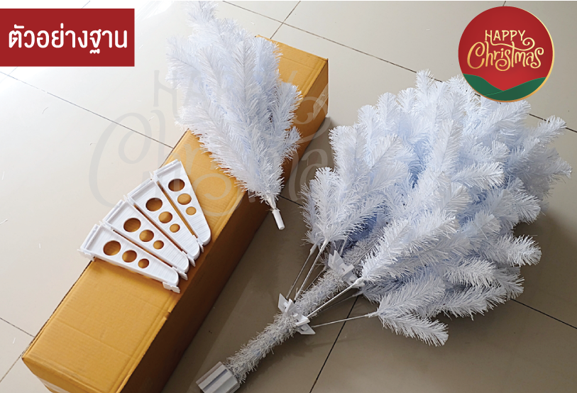 ต้นคริสต์มาส 5 ft. (1.52 m.) สีขาว