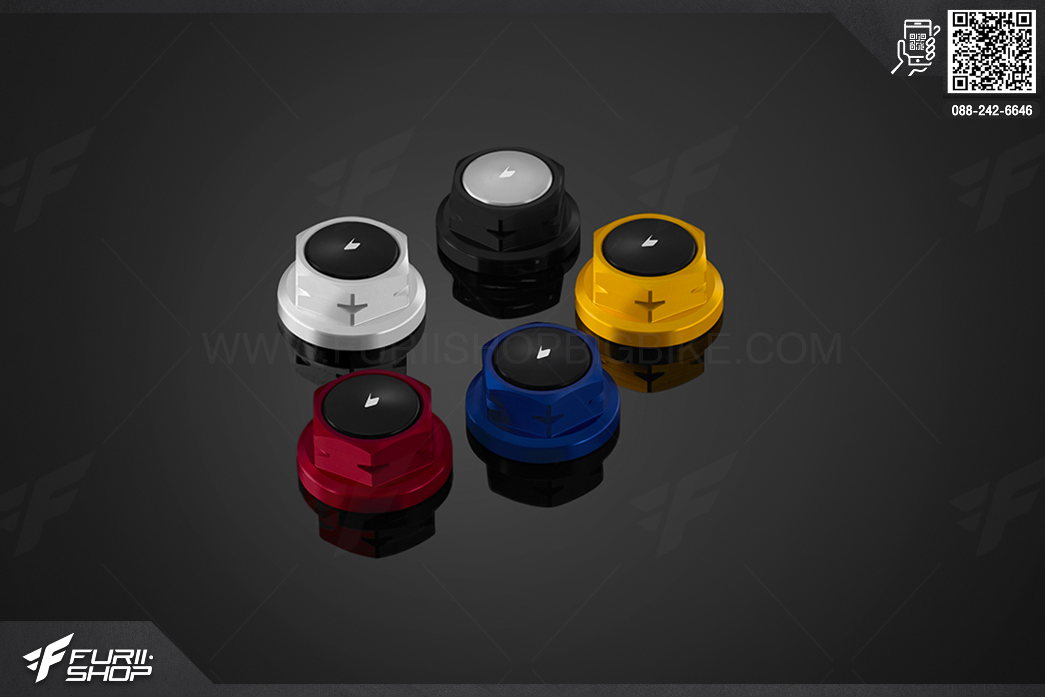 น๊อตแผงคอ Steering Stem Nut Bikers Yamaha M-Slaz
