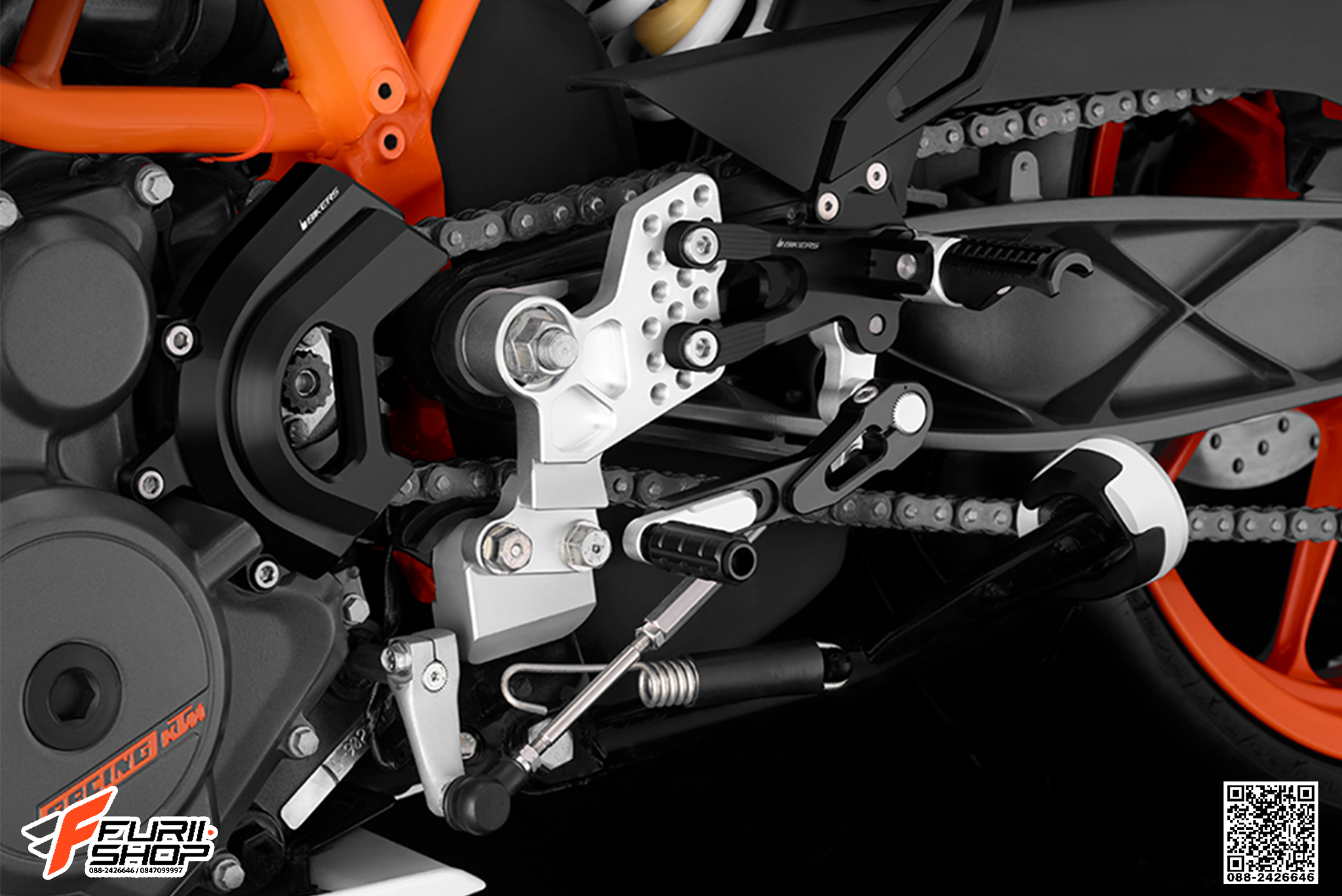 เกียร์โยง BIKERS สีดำ FOR KTM DUKE 390/RC390