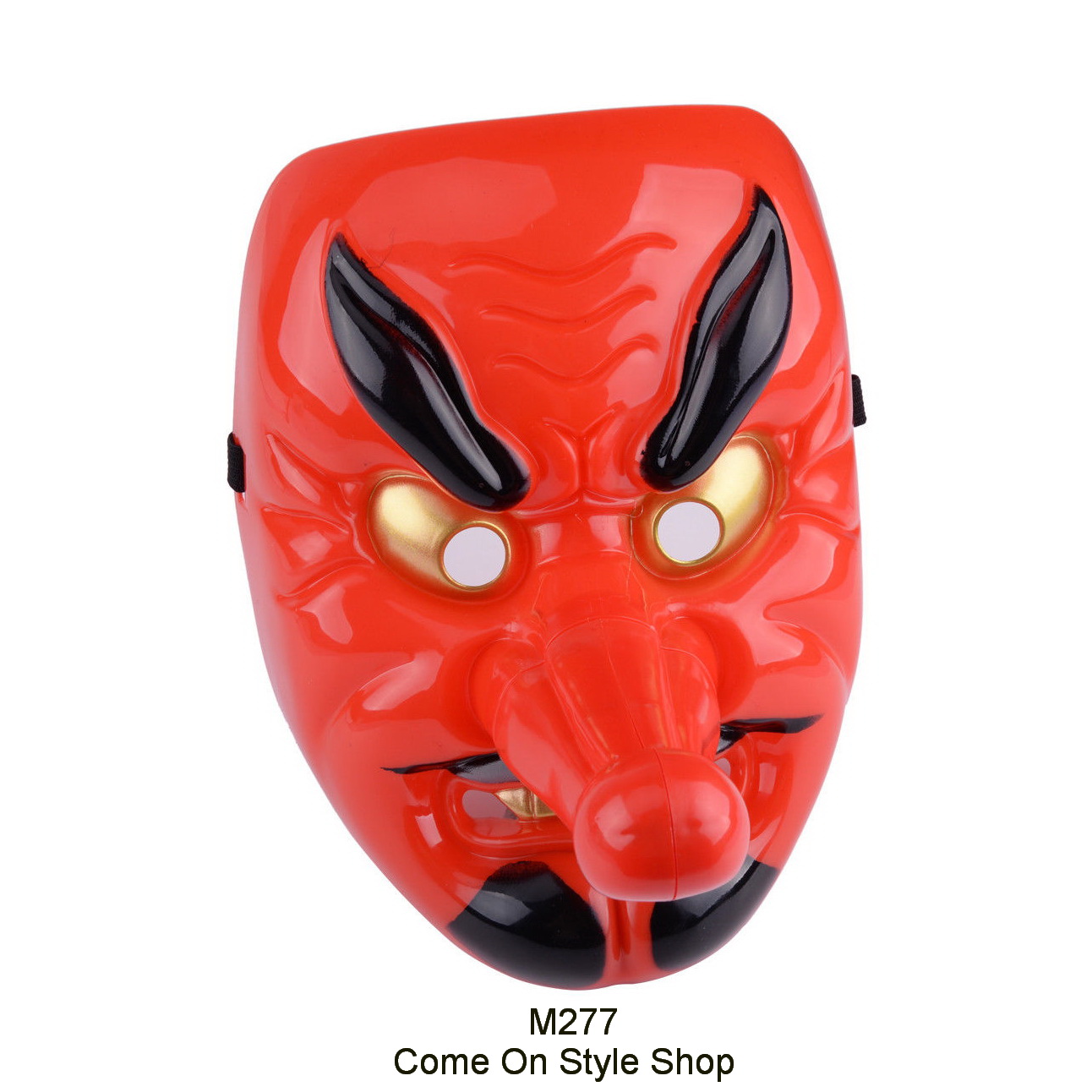 หน้ากากญี่ปุ่น เทนงุ จมูกยาว Japanese Tengu Devil Long Nose Demon Mask 