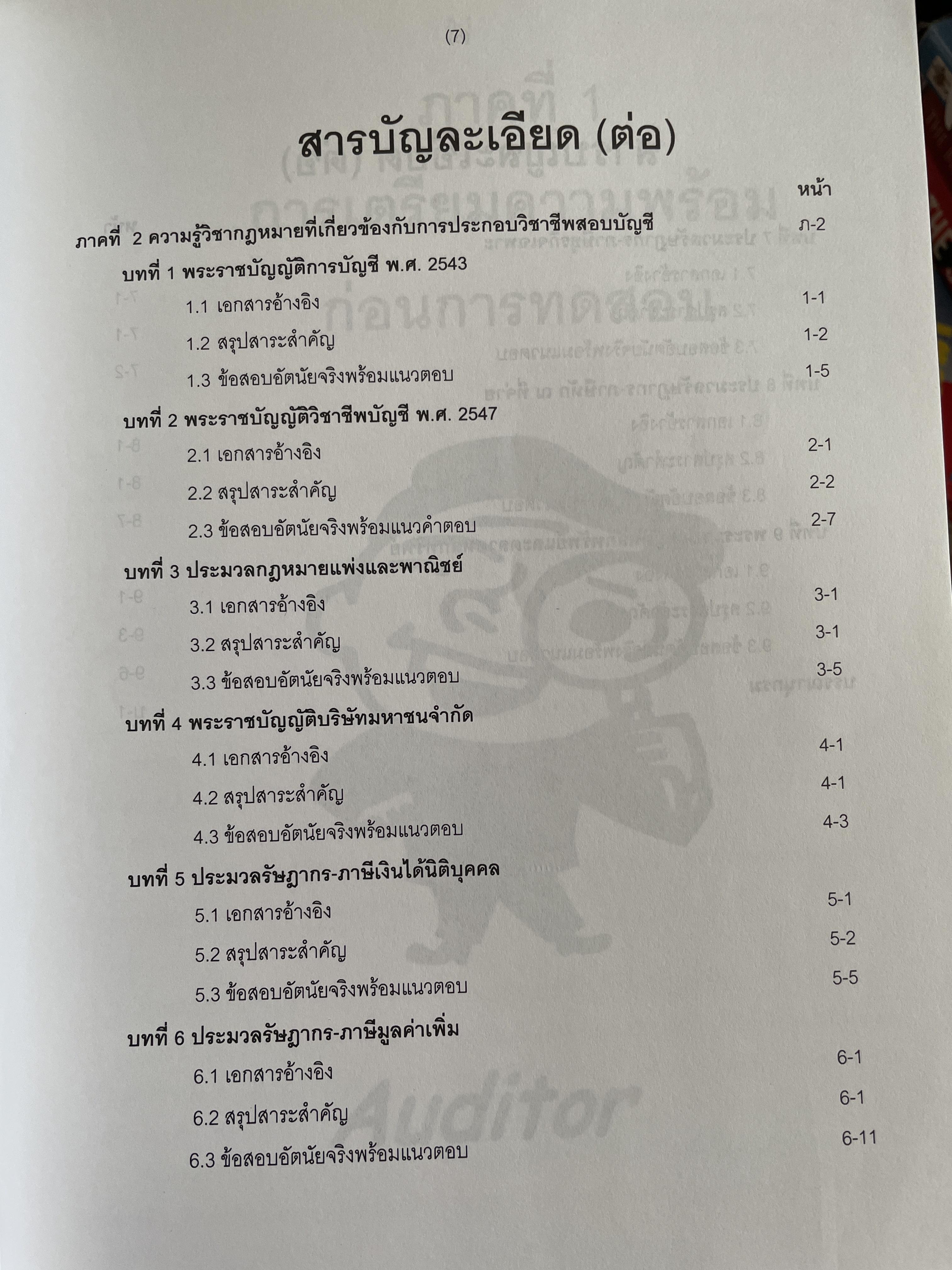 คู่มือสอบ CPA. กฎหมายที่เกี่ยวข้องกับการประกอบวิชาชีพสอบบัญชี ผู้เขียน นิพันธ์ เห็นโชคชัยชนะ และ ดร.ศิลปพร ศรีจั่นเพชร 1,500 กรัม