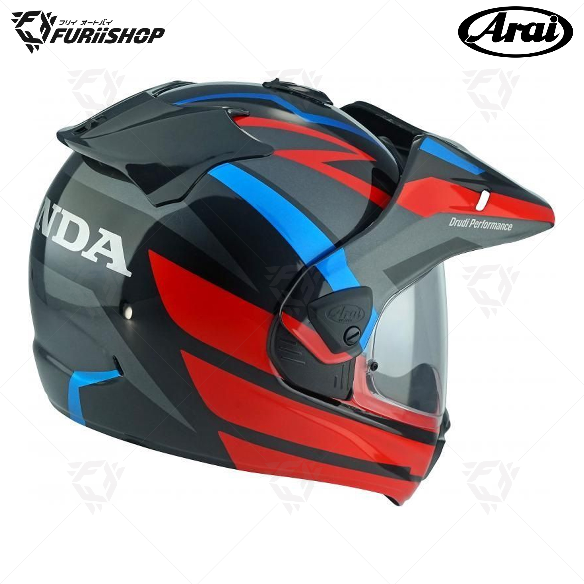 หมวกกันน็อคเต็มใบ Arai : Tour-X5 Honda AT Red