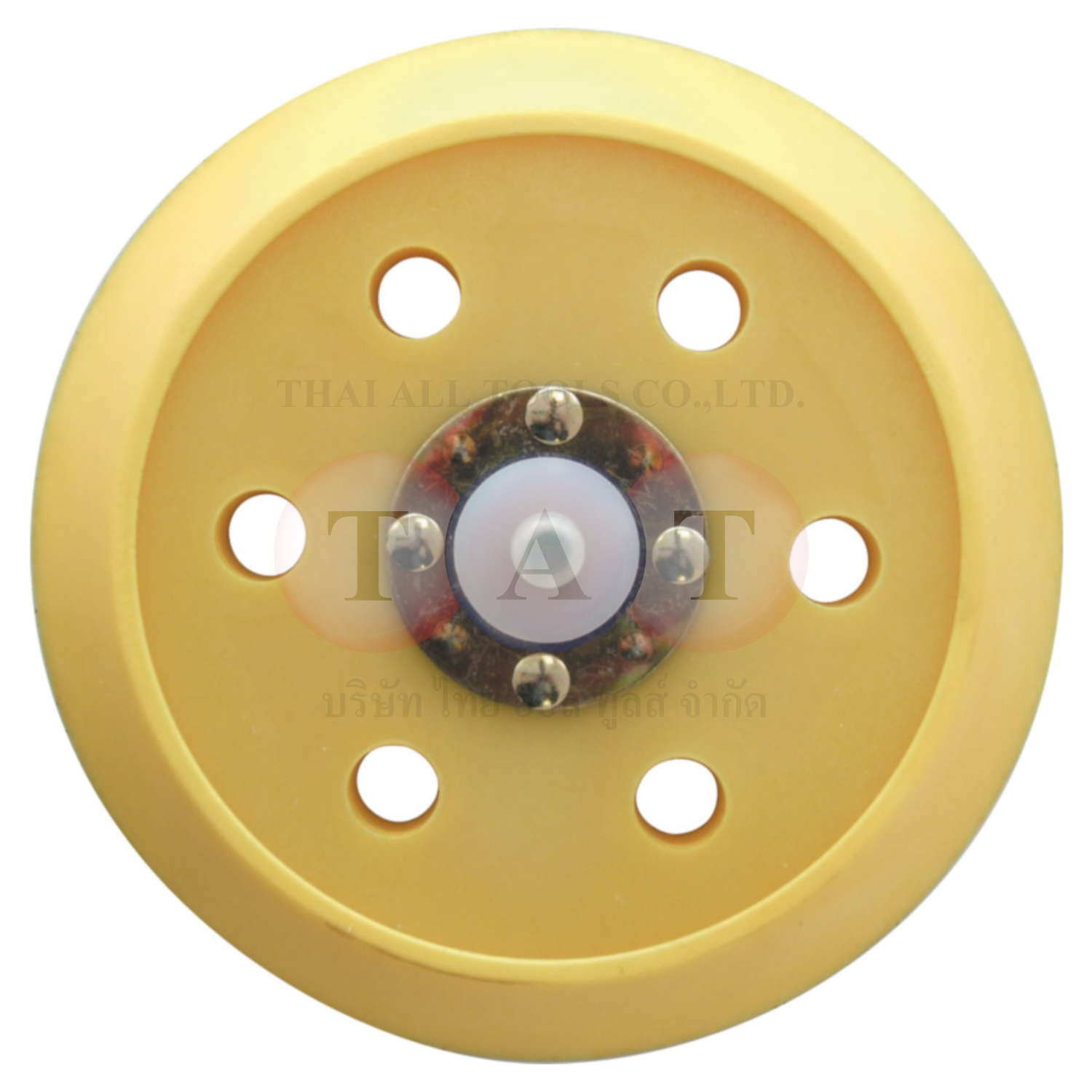 Kennedy.150mm HOOK-N-LOOP 6 HOLE PAD 5/16" UNF MALE