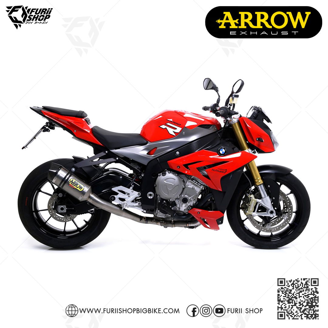 ท่อมอเตอร์ไซค์ Arrow Mid Competition : for BMW S1000R naked 14-16