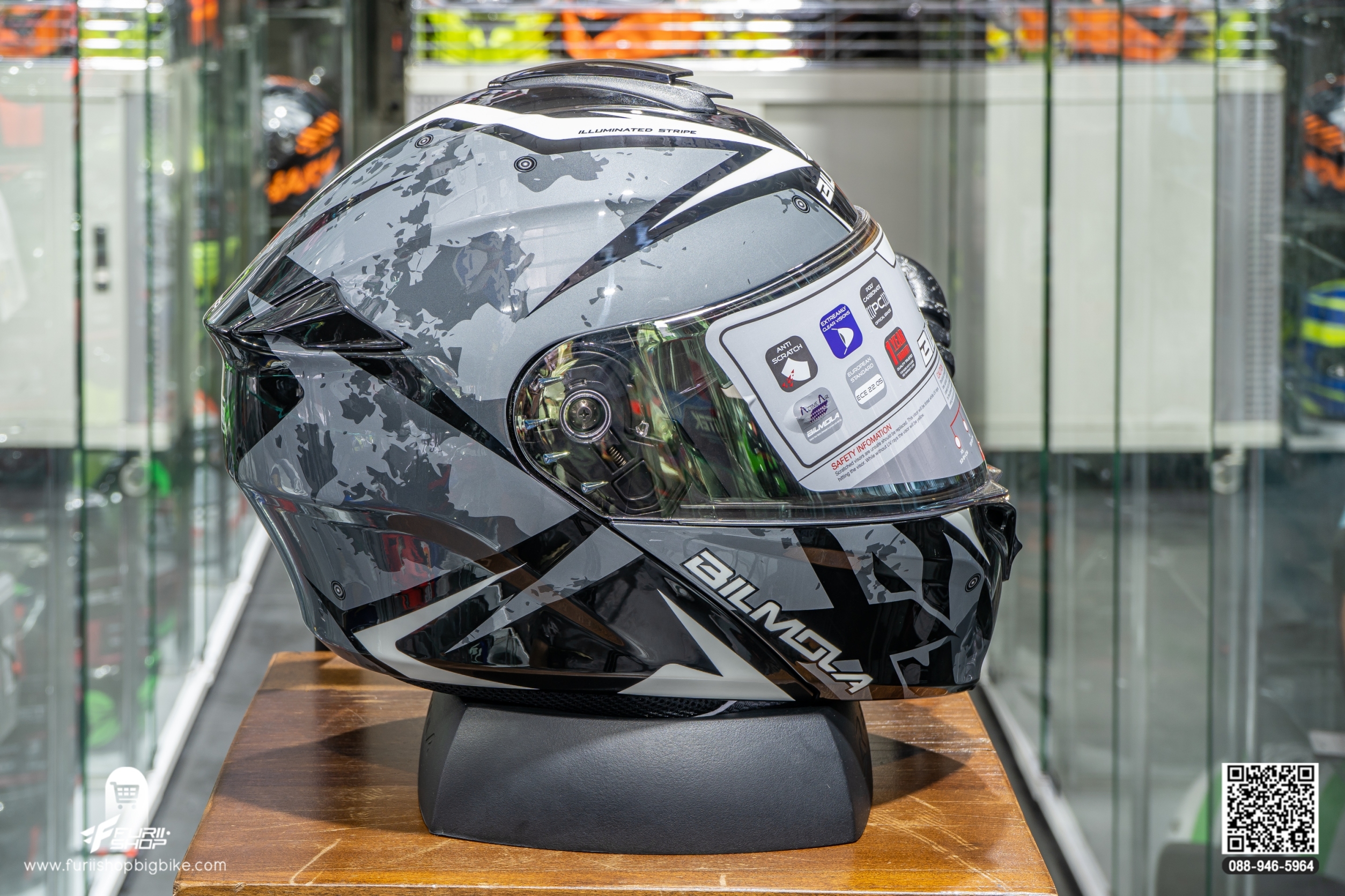 หมวกกันน็อค BILMOLA EXPLORER EVO BLACK (GLOSSY)