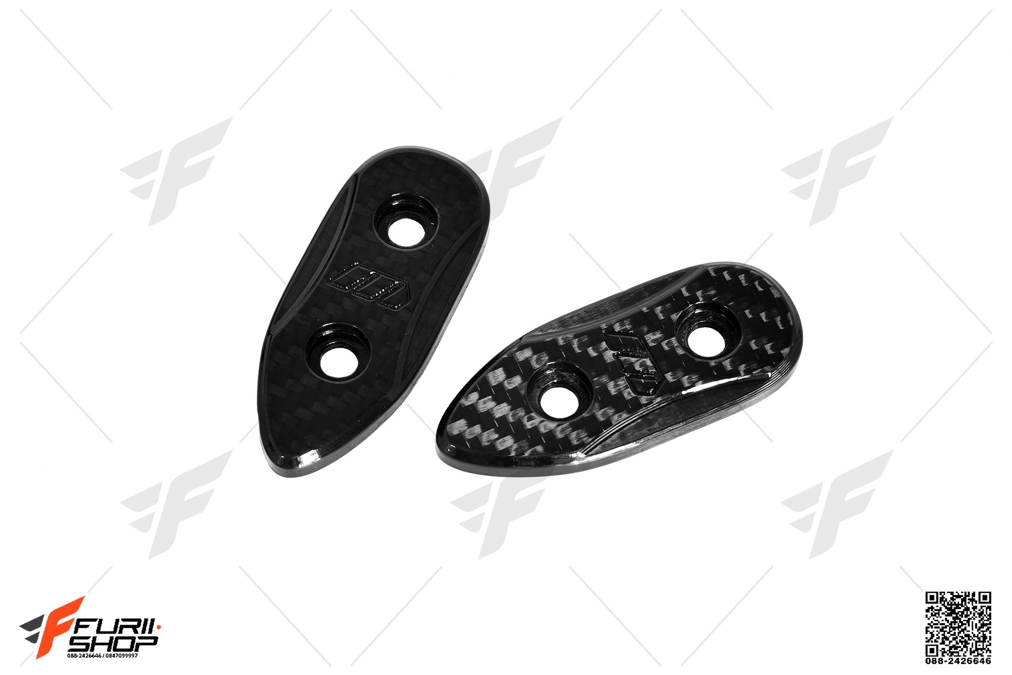 อุดกระจกเคฟล่า WOODS FOR BMW S1000RR