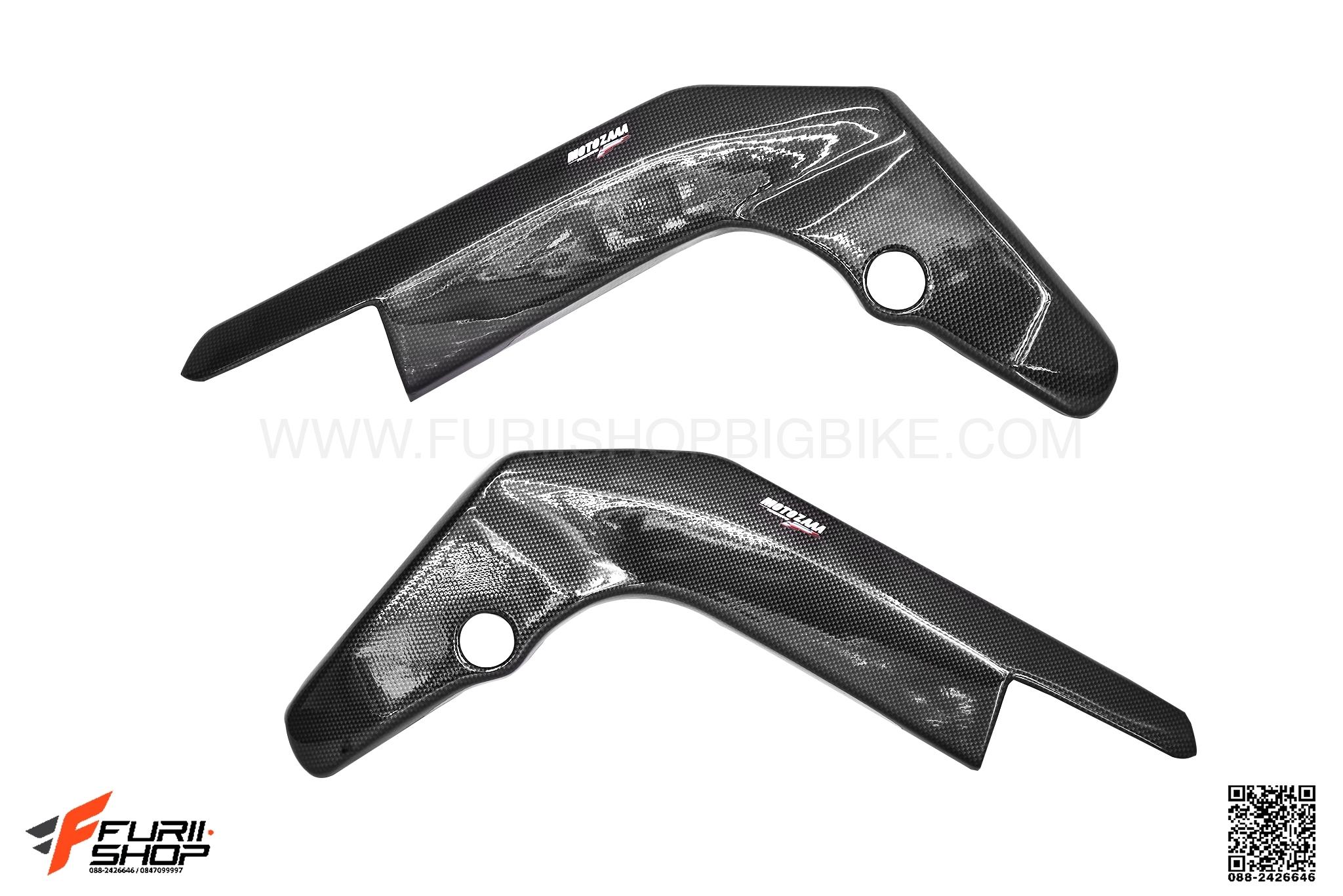 ครอบเฟรมลายเคฟล่า MOTOZAAA FOR YAMAHA R15 2017