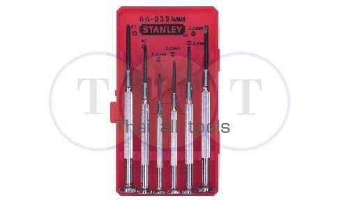 ชุดไขควงชิ้นเล็กสำหรับงานละเอียด 6 ชิ้น/ชุด PRECISION SCREWDRIVER SET STANLEY