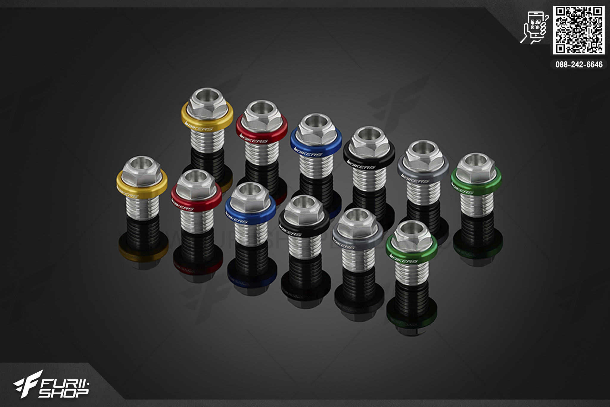 น็อตสแตนเลสปิดรูหูกระจก (Stainless Bolts For Mirror Hole (2 Pieces)) Bikers Honda Forza 300 (2013-2017)