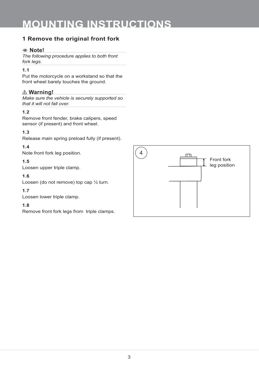 สปริงโช้คหน้า Ohlins FKA118 For Honda CRF300L(Asia) 2021-2023
