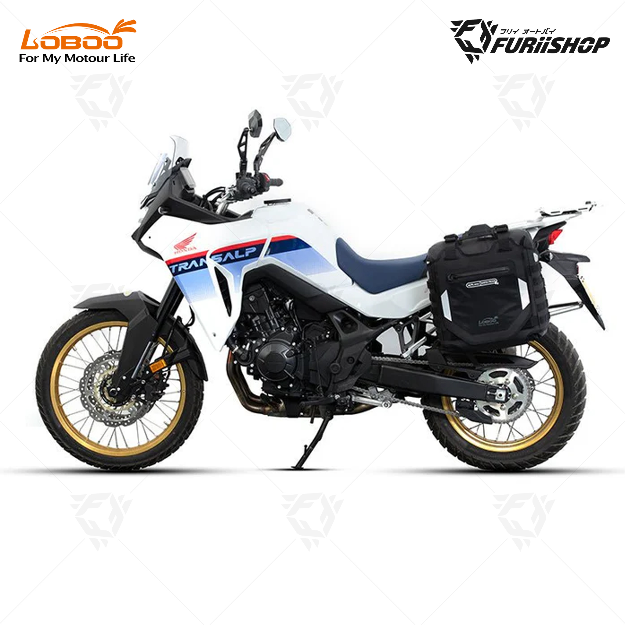 Alps Inflatable BAB30-30TBK กระเป๋าติดแรคข้าง ปั้มลมได้ สีดำ