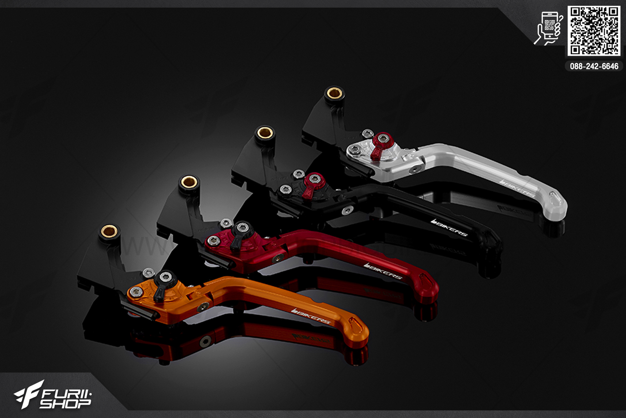 ก้านคลัตช์ปรับระดับพับได้ รุ่นพรีเมียม (Premium Folding Adjustable Clutch Lever) Kawasaki NINJA 250SL ABS