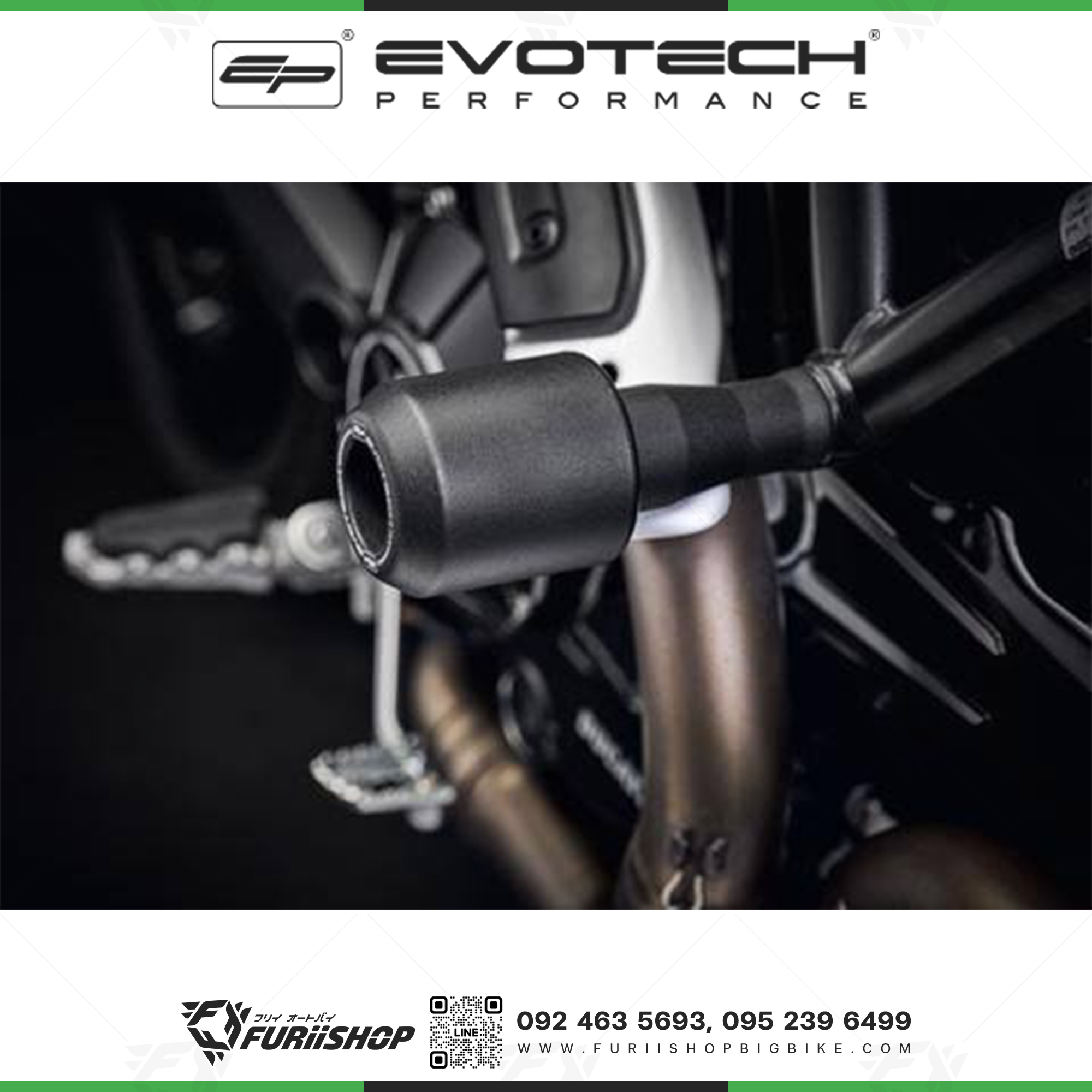 กันล้มกลาง EVOTECH Ducati Scrambler 1100