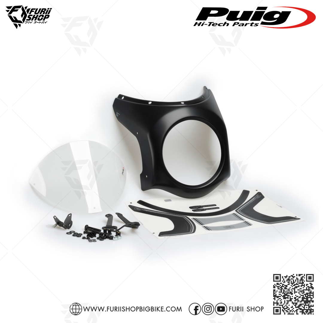 ชิลด์หน้า Puig Windshield Retro Semi Fairing : for Triumph Speed Twin 1200 2019-2020