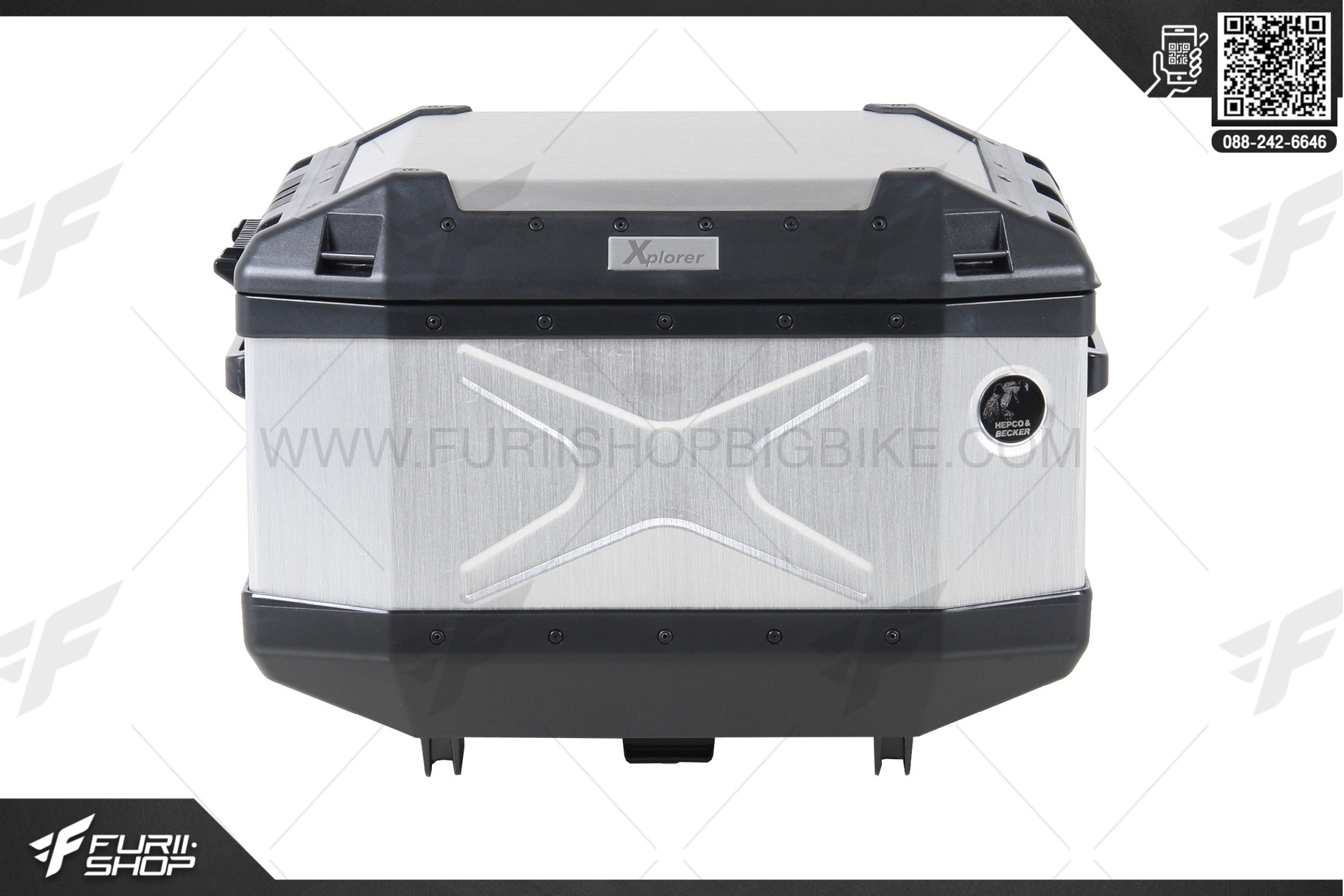 กล่องหลัง Hepco & Becker : Topcase Xplorer 45 silver