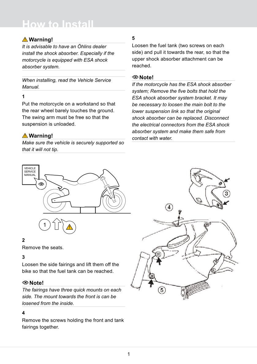 โช๊คหลังแต่ง Ohlins BM509 For BMW R 1200 GS ปี 2004-2012