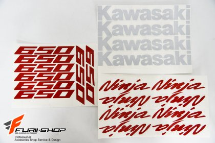 สติ๊กเกอร์ขอบล้อใน สีแดง ขาว FOR KAWASAKI NINJA650