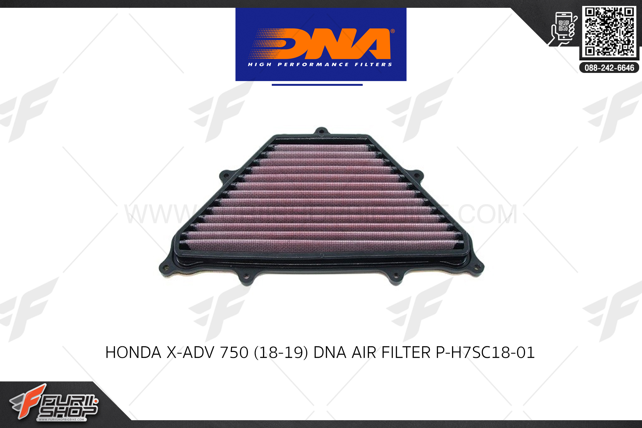 กรองอากาศ DNA HIGH PERFORMANCE FILTERS : HONDA X-ADV 750 (18-19)