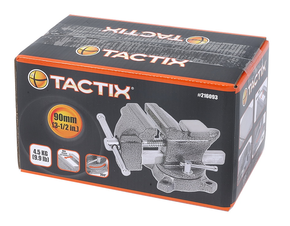 ปากกาแท่นจับเหล็ก แบบหมุน 216093 3.5" TACTIX