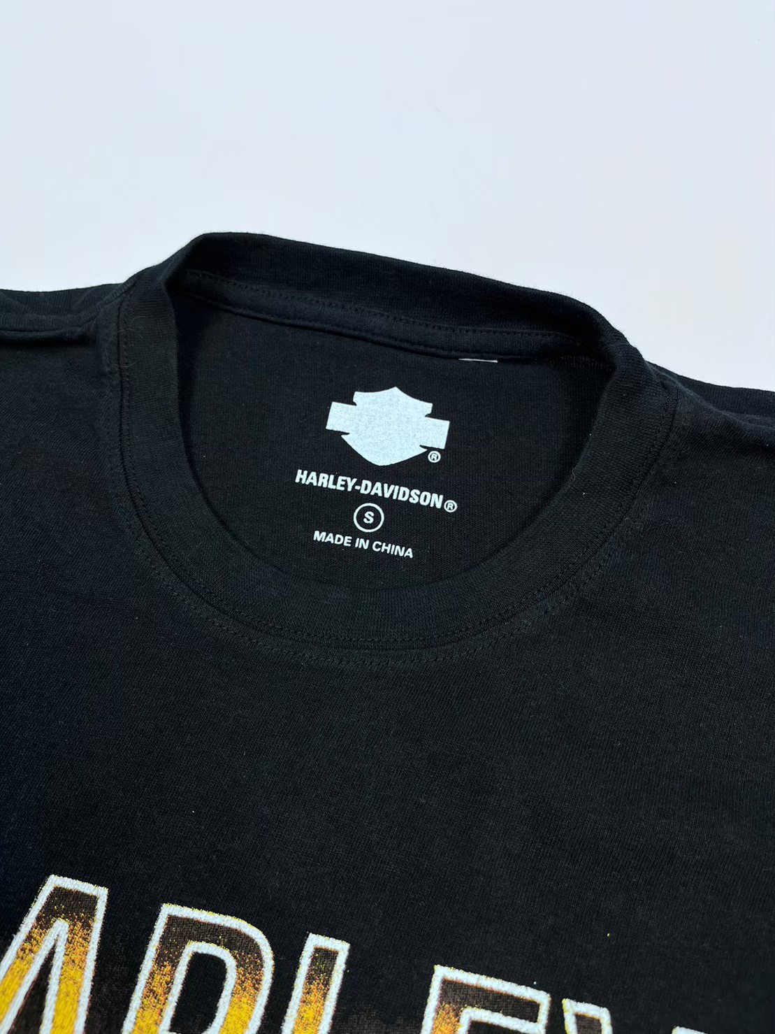 เสื้อยืดแขนสั้น H-D ลายกระโหลก #04 สีดำ S,M,L,XL,XXL
