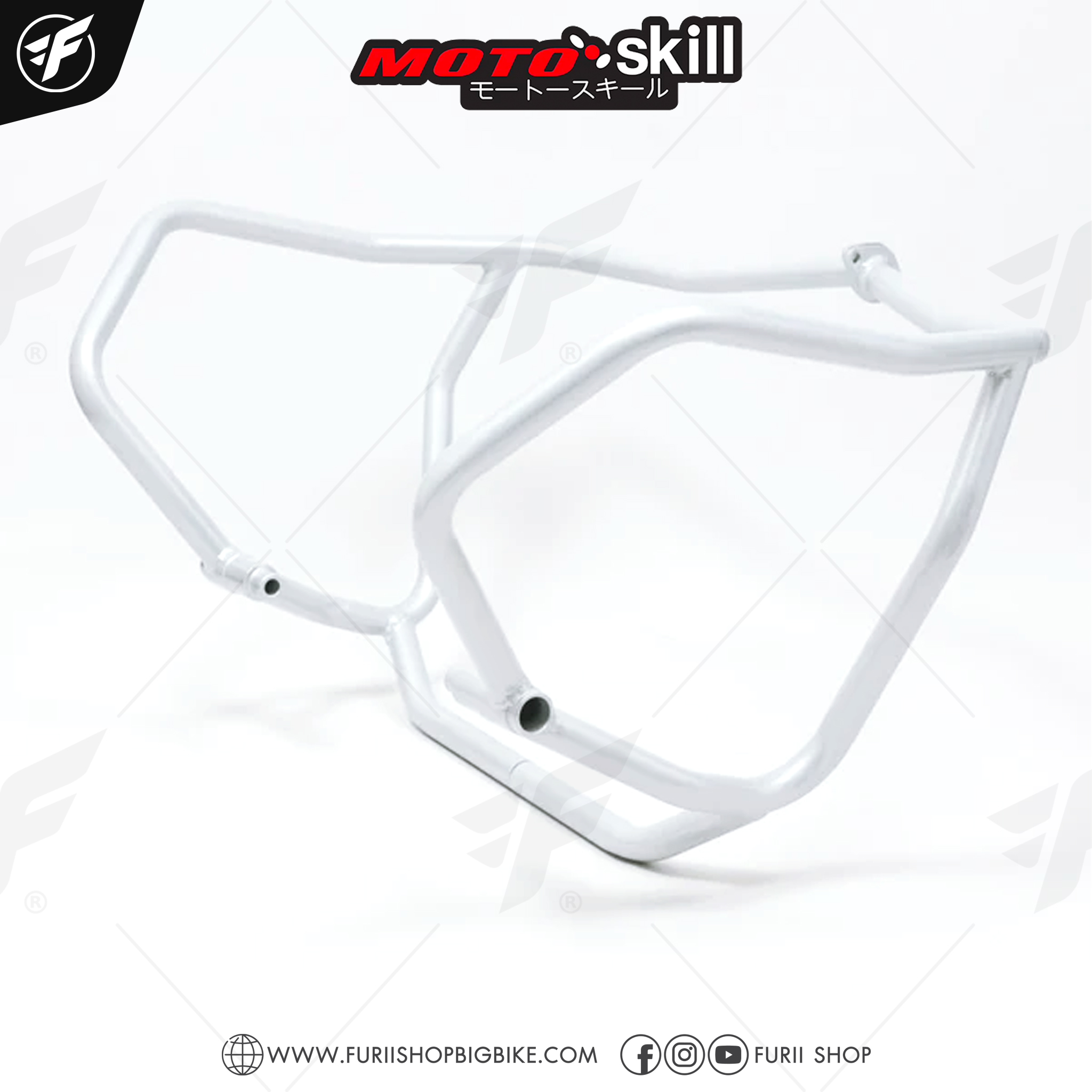 แคชบาร์ V.2 MOTOSKILL Crash bar V.2 สำหรับ SUZUKI V-Strom 1000