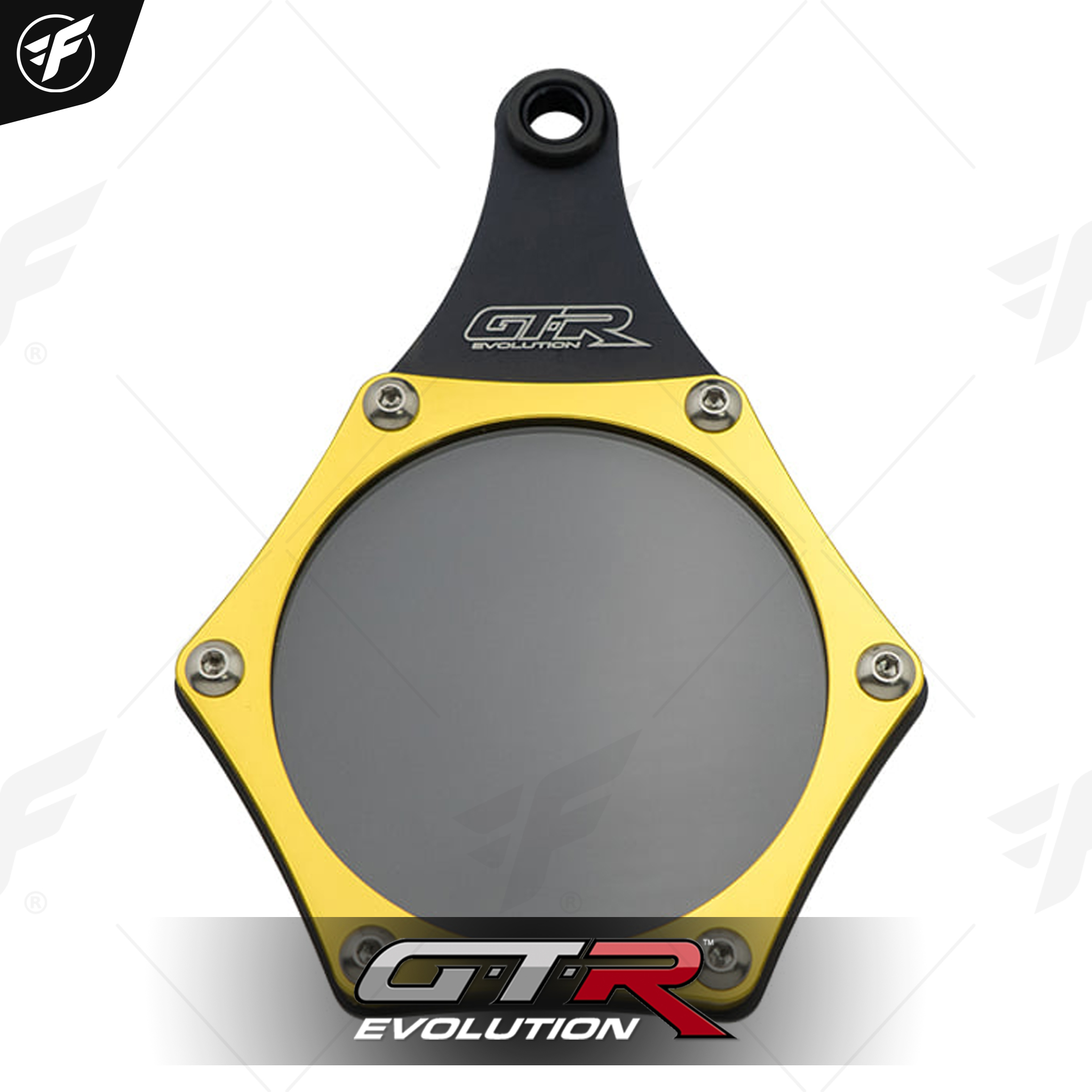 แผ่นป้าย CNC พ.ร.บ.GTR (อคริลิค) ทอง