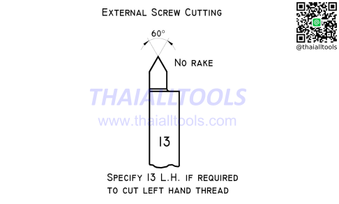 No.13 12x12mm R/H HSS BUTT WELDED LATHE TOOL KENNEDY