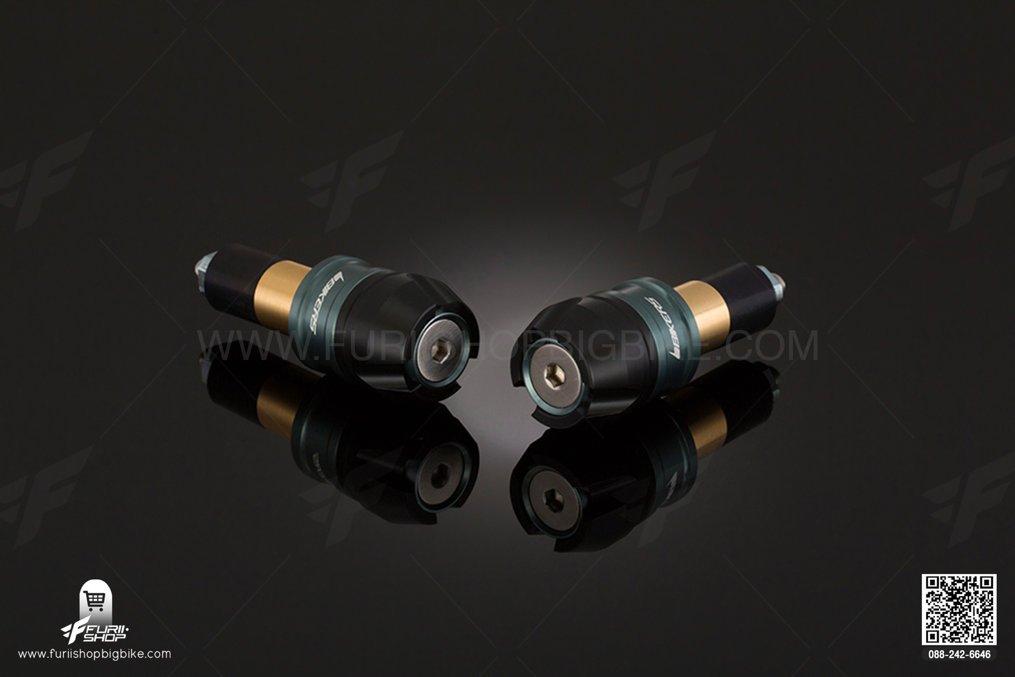 Handle Bar Caps (used with BIKERS Handle Bar) Bikers Z800 แฮนด์บาร์