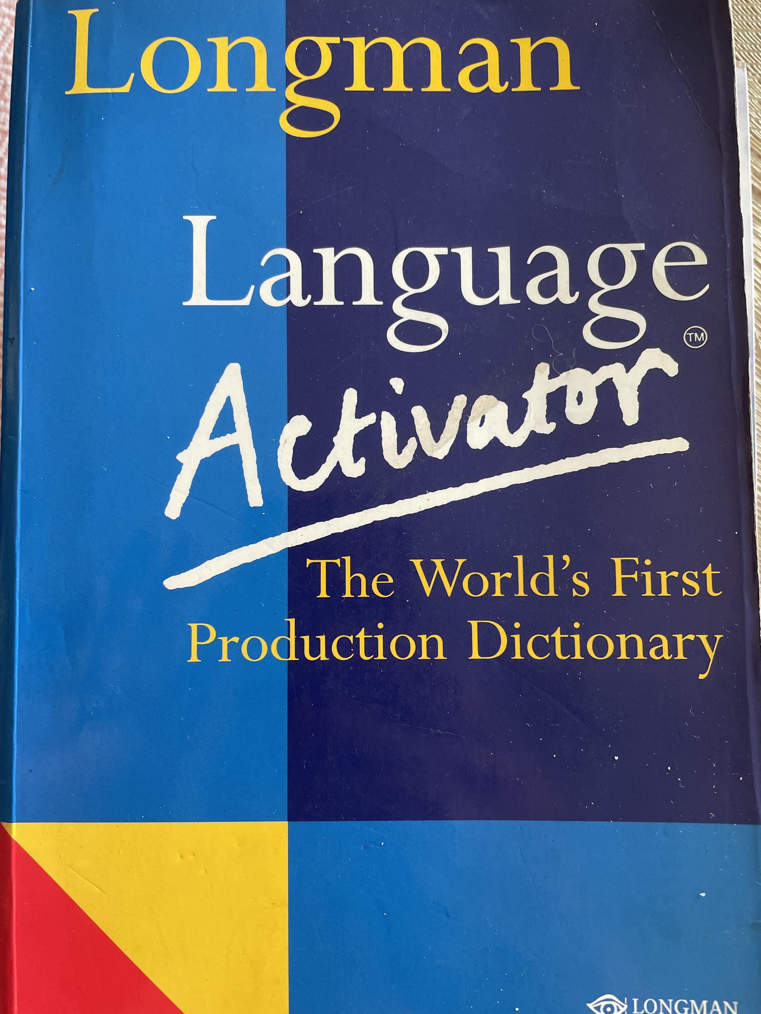 Language. Activator. Helps. You write and speak natural English. NEW. EDITION. Longman. 7,500 กรัม