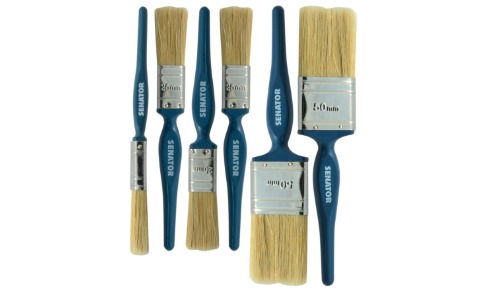 ชุดแปรงทาสี ด้ามไม้ DIY DECORATORS PAINT BRUSHES (SET-6) SENATOR