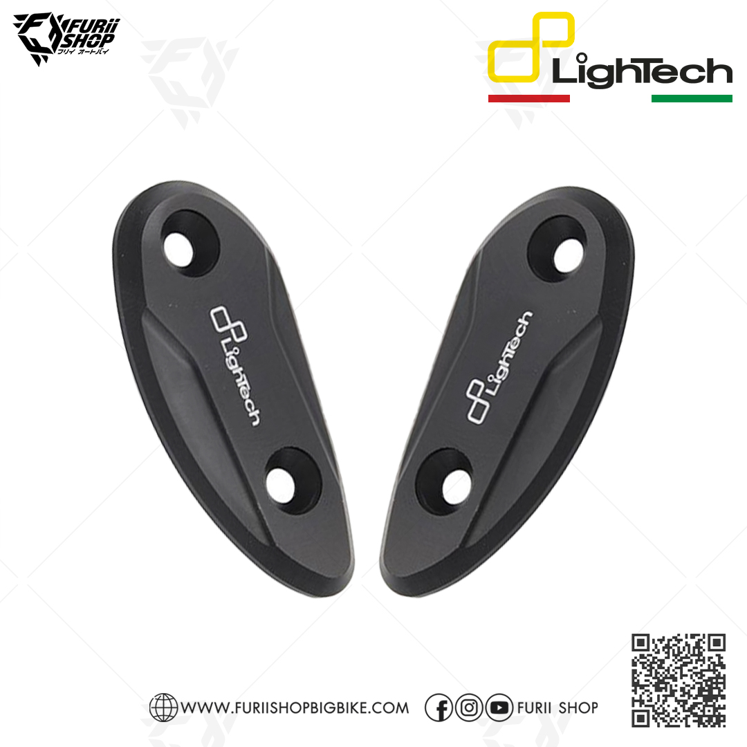อุดกระจ(ดำ) Lightech Mirror Cap (Black) : for Honda CBR1000RR 2008-2016