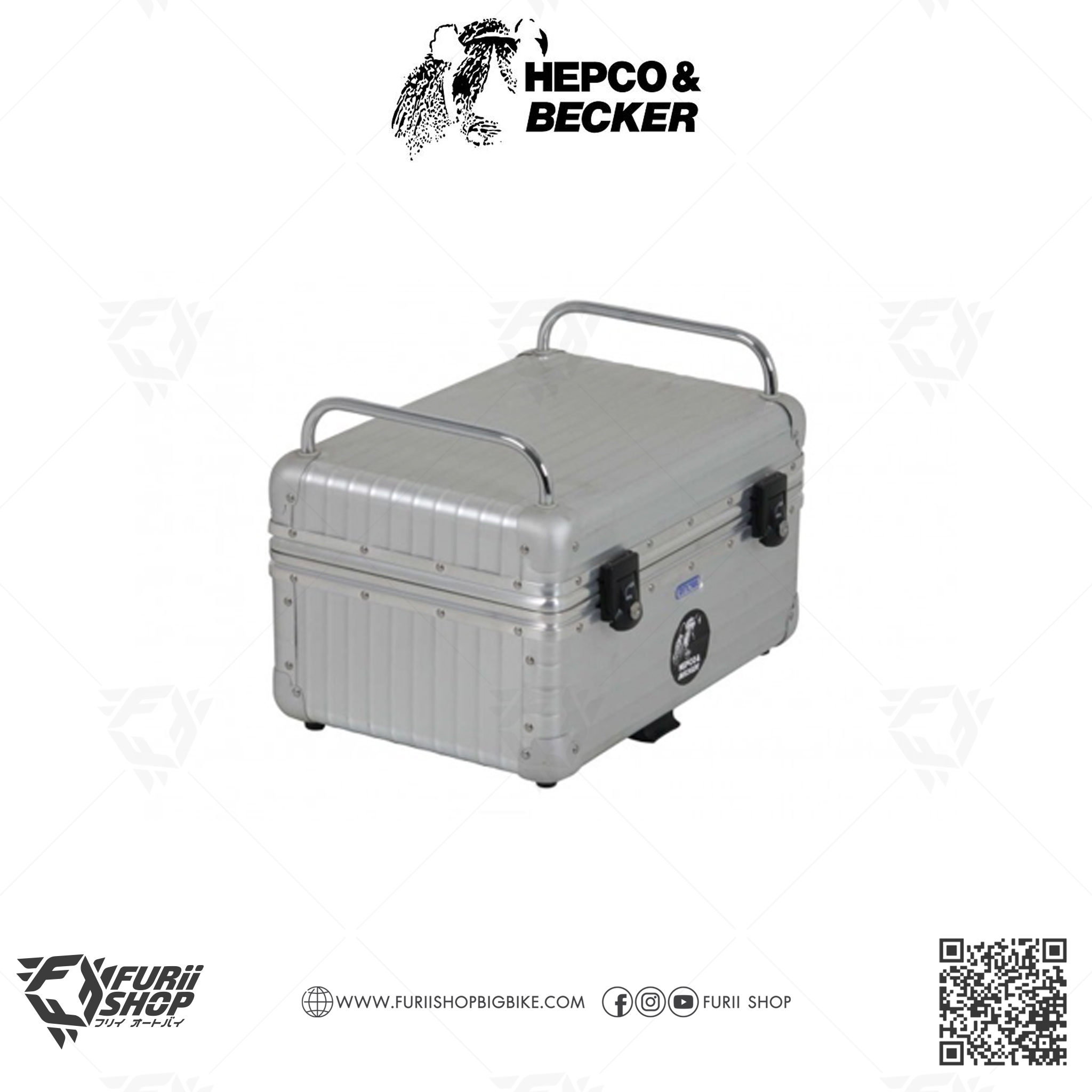 กล่องหลัง HEPCO & BECKER : Alu Exclusive Top Case 30 Silver