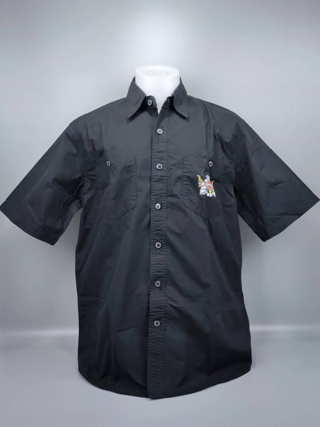เสื้อ Shirt H-D พิมพ์ลาย โลโก้ เครื่องหัวกะโหลกคู่ ไซส์ L,XL